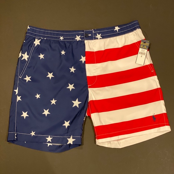 Polo Ralph Lauren Other - Polo Ralph Lauren Stars and Stripes Swim Trunks M